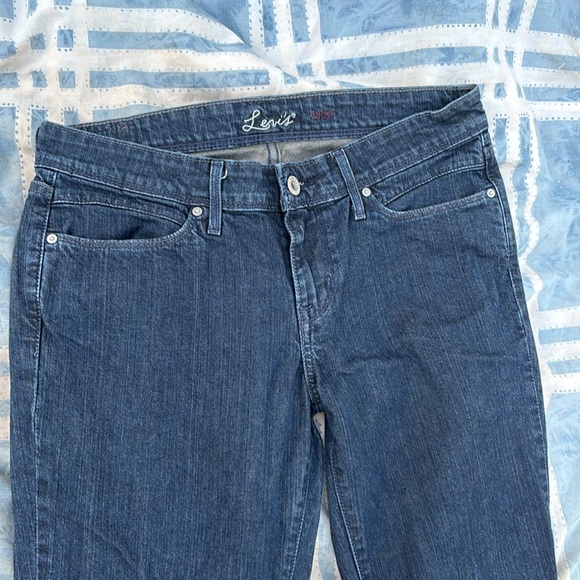 Levi’s 28 Dark Blue Denim Jeans Snap Back Pockets Irregular 28/34 26x34 Waist 30 - Picture 9 of 16